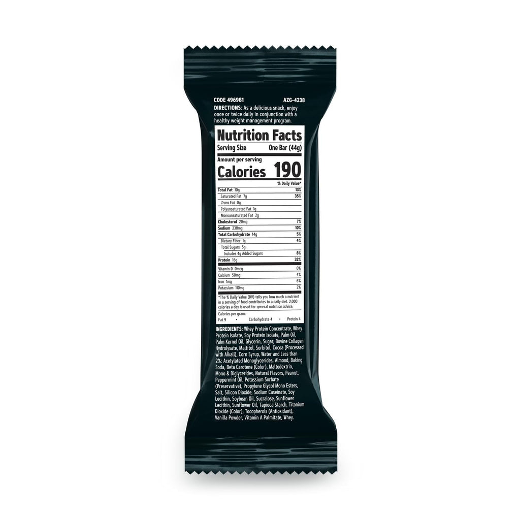 GNC Total Lean Layered Lean Bar, Chocolate Mint, 9 Bars | Delivers 16g of High Quality Protein to Satisfy Hunger Between Meals as a Sweet Treat with Only 190 Calories per Bar