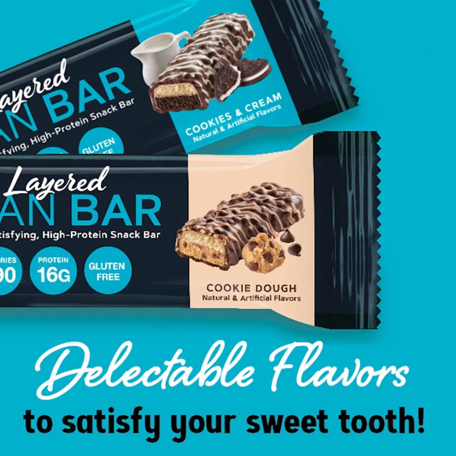 GNC Total Lean Layered Lean Bar, Chocolate Mint, 9 Bars | Delivers 16g of High Quality Protein to Satisfy Hunger Between Meals as a Sweet Treat with Only 190 Calories per Bar