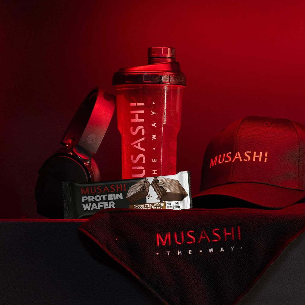 MUSASHI High Protein Bar, 45g Protein, Milk Chocolate Brownie | 2g Total Sugars, Post Workout and Protein Snack On The Go, 3.2oz (90g) Bars, Low Sugar High Protein Snack, 12 pack